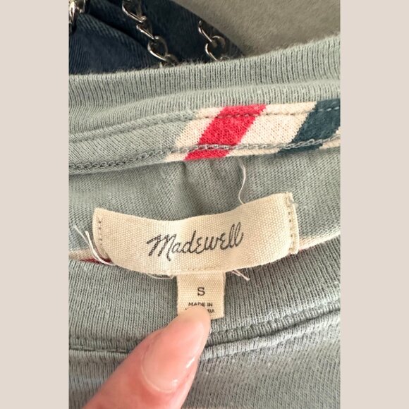 Madewell Tee Dress in Alchester Stripe Small - Picture 6 of 6